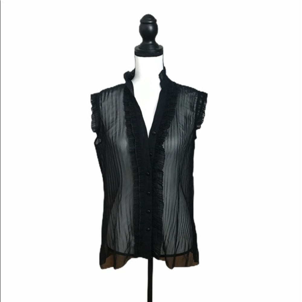 Apt. 9 Sheer Black Blouse
